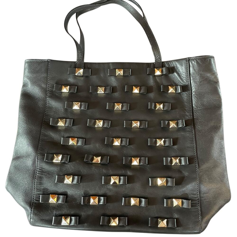 Kate Spade Dark Gray Studded Tote